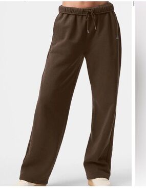 Alo Accolade Brown Straight Leg Sweatpants